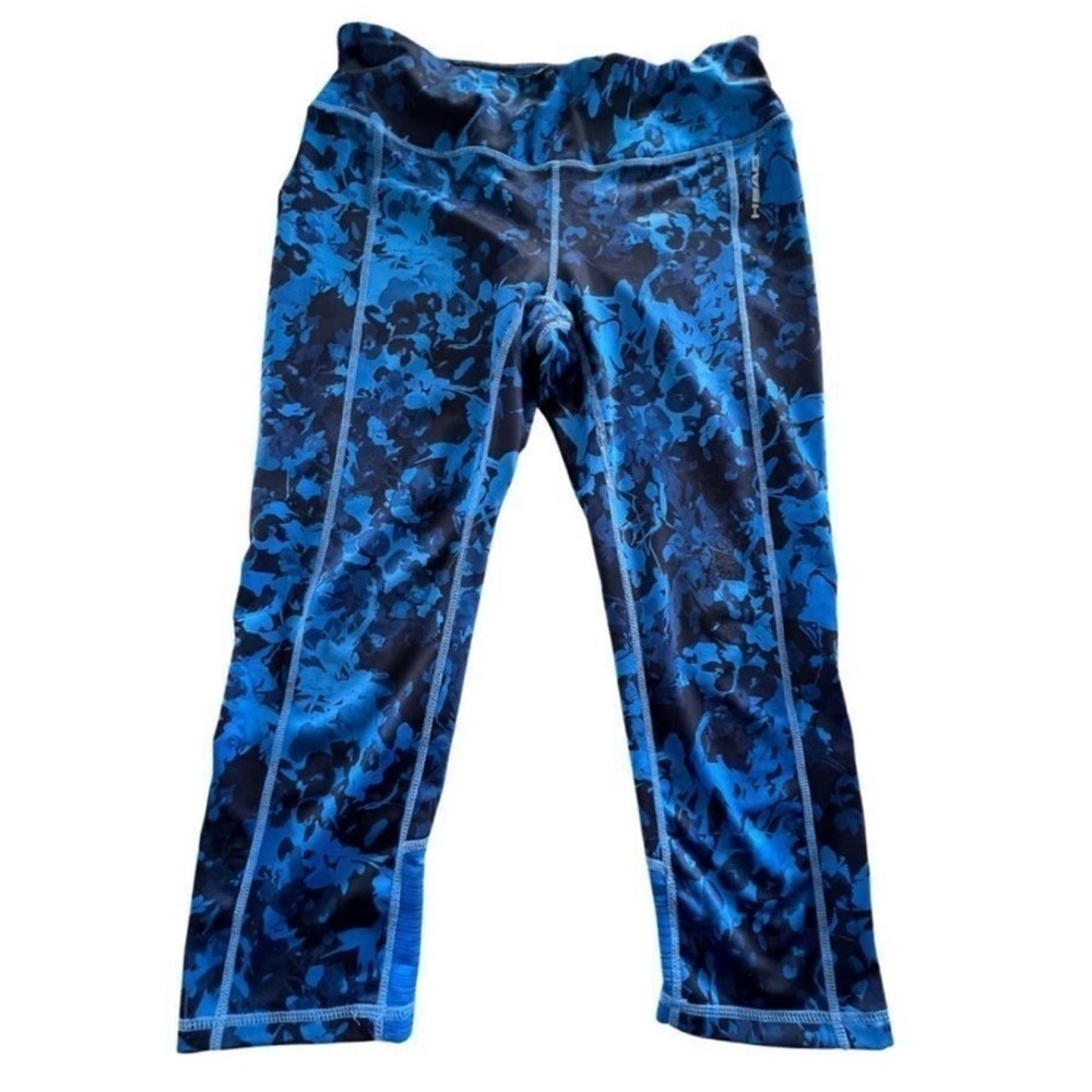 HEAD Women’s Blue Cropped Capri Leggings Size Small